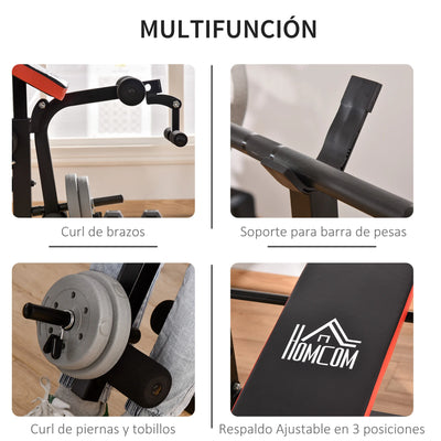 banc de musculation HOMCOM 175x139x127 cm