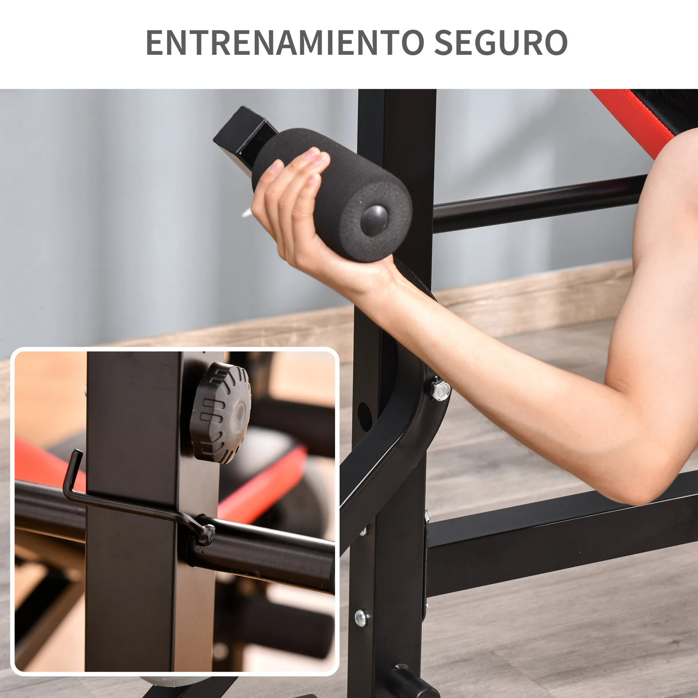 banc de musculation HOMCOM 175x139x127 cm