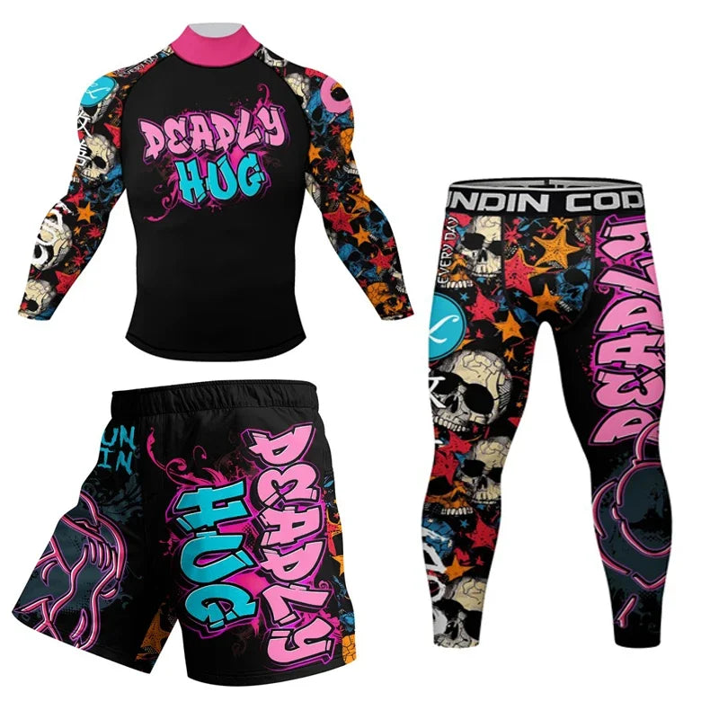 ensemble de compression skull mma